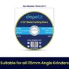 Dapetz ® 4.5" Ultra-Thin Metal Cutting Discs (115mm) for Angle