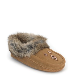 MANITOBAH Tipi Suede Moccasin Womens Oak L09