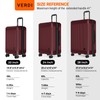 Verdi Hardside Carry On Luggage with Spinner Wheels, Lightweight Travel