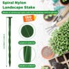 Jetec 50 Pcs 8 Inch Green Landscape Plastic Edging Spikes