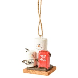 Ganz S'Mores Letters to Santa Christmas Tree Ornament 2.5 Inch Multicolor