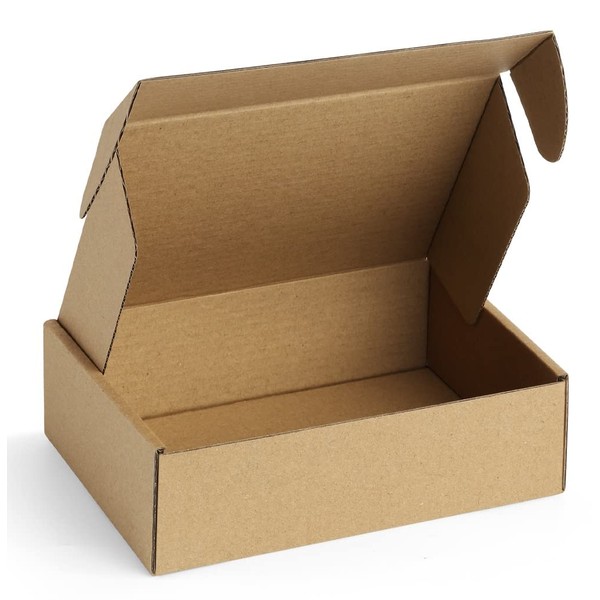 Famagic 12Pack 9x6x2 Small Shipping Boxes - Brown Corrugated Cardboard