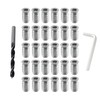 YHXiXi 30PCS 1/4inch-20 x 20mm Threaded Insert Hex Drive Screw