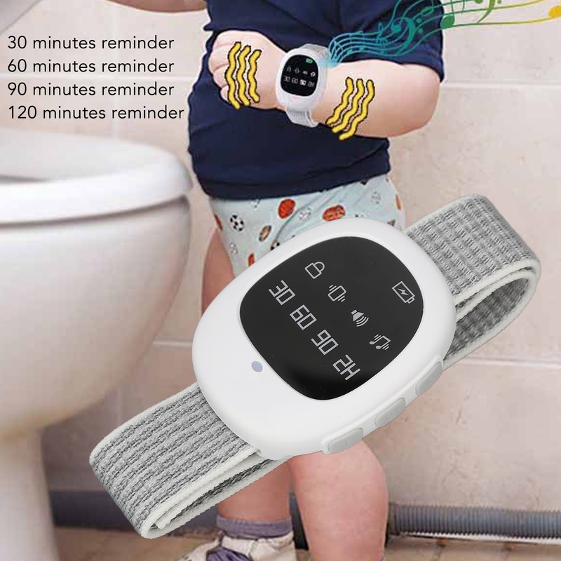 Bedwetting Alarm Vibration Timer Setting Musical Wireless Potty Training Alarm