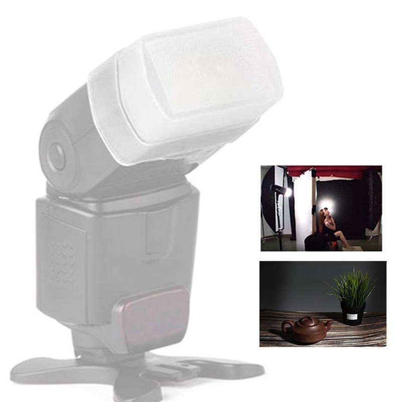 S erounder Flash Softbox Difusor, 3Pcs Mini cámara de Polietileno