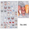 Cute Deer Christmas Nail Art Stickers Christmas Elk Nail Decals