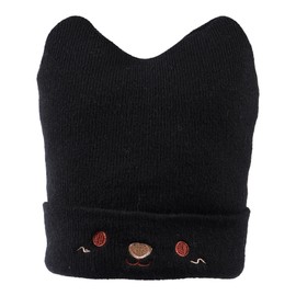 Winter Knit Hat for Women Winter Elastic Cute Bear Ear Skull Beanie Caps Autumn Winter Cute Crochet Beanies