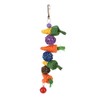 3pcs Parrot Chew Toys Weave Carrot Corn Rattan Balls Shredded