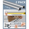 Skywin Shower Rod Cover - 2 Pack Silver 58 In