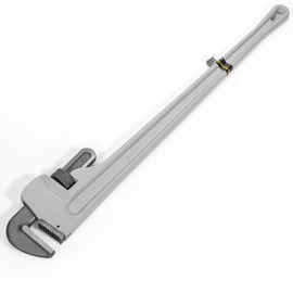 Stark USA 48" Aluminum Straight Pipe Wrench Ideal for 4-inch Pipe Adjustable Plumbing Pipe Wrench Pliers Tool