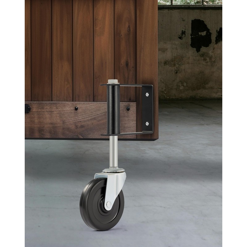 CO-Z 4" Spring Loaded Gate Wheel for Wooden Metal Tube