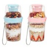 Paquete De 2 Tazas De Parfait De Yogur Azul Y Rosa De 27