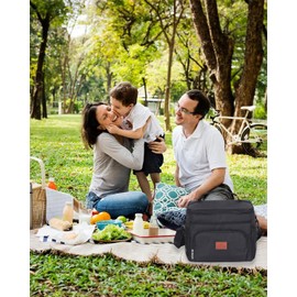 Large Lunch Bag for Women Men, 15L Insulated Lunch Box Cooler Tote Reusable Leakproof for Work Outdoor Picnic Beach Fishing