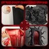 3.3ft x 6.6ft Black Red Party Streamers Backdrop Black Craft
