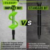 TLEEP 3.5" Long 1/4" Hex Head Allen Wrench Drill Bits,