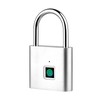 Smart Fingerprint Padlock Rechargeable Keyless 10 Fingerprints Morse Code Emergency