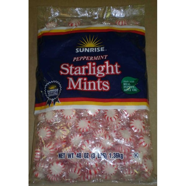 Sunrise Peppermint Starlights - 3 lb. laydown bag, 8 per case