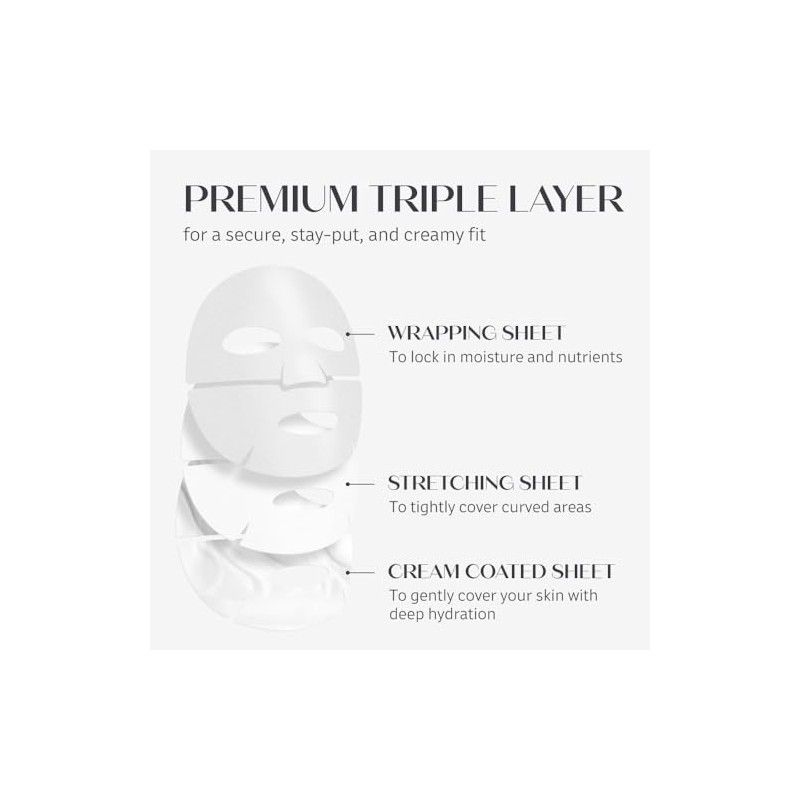 ARZTIN Regenerative Schild Mask, Triple-coated Wrapping High Nutritional Cream Sheet