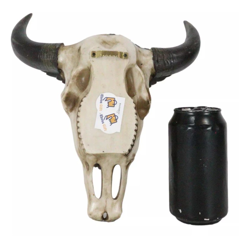 Western Patriotic Bull Cow Skull W/ American Flag Bald Eagle