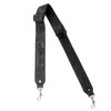 Walker & Williams BS-6-BLK 100% Grain Leather Black Banjo Strap
