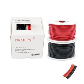FIRMERST 22 Gauge 50ft Solid Core Tinned Copper Connector Cable Set - 2 Colors