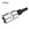 sourcing map 3pcs T20 Torx Bit Socket 1/4" Square Drive