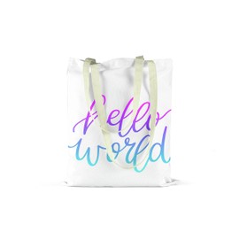 Le Jardin du Lin Printed Shopping Bag, Foldable, Fabric Bag with Two Long Handles, Size: 34 x 40 cm