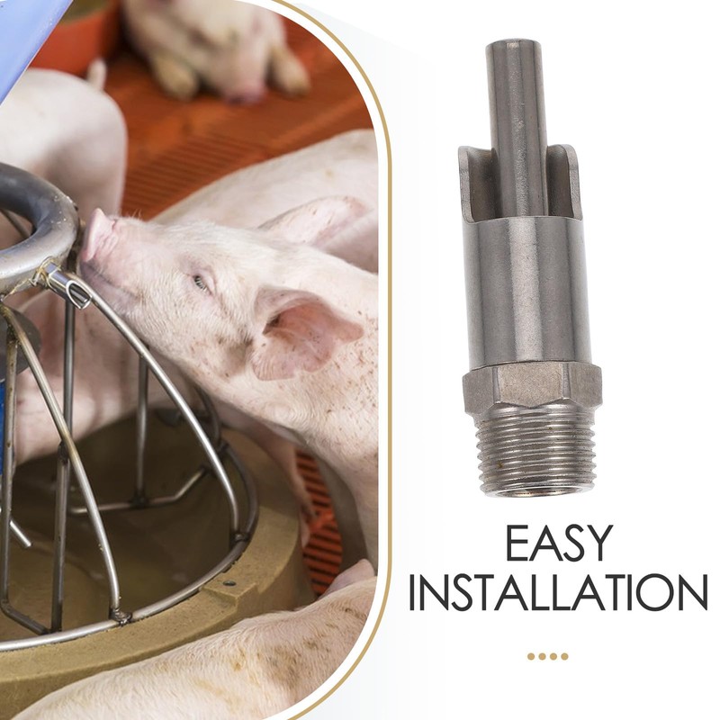 HEALEEP Stainless Steel Splashproof Pig Water Nozzle Small High Flow