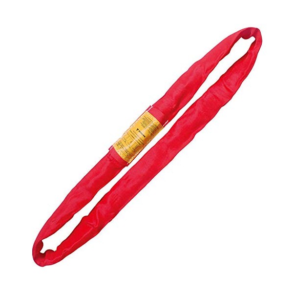 Red 20' Endless Round Lifting Sling Spanset Heavy Duty Polyester