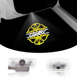 Courtesy Lamp, Toyota Door Welcome Light, Curtain Lamp Laser Logo Light, LED Logo Projection, Set of 2, Compatible with Car Courtesi, Toyota 40 Series Camry (07)