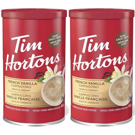Tim Hortons French Vanilla Cappuccino Sweet and Creamy (454g/16 oz.,) 2pk,