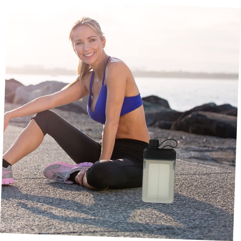 Sosoport Capacity Portable Square Water Flask Outdoor Sports Kettle for