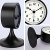 Lafocuse Metal Alarm Clock Black Classic Alarm Clock Silent No