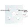 DAIDOHANT Multi L-Shape Reinforced Hardware, White (W)1.6 x (A)2.6 x