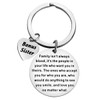 Sister in Law Keychain Unbiological Sister Gift Family isn't always