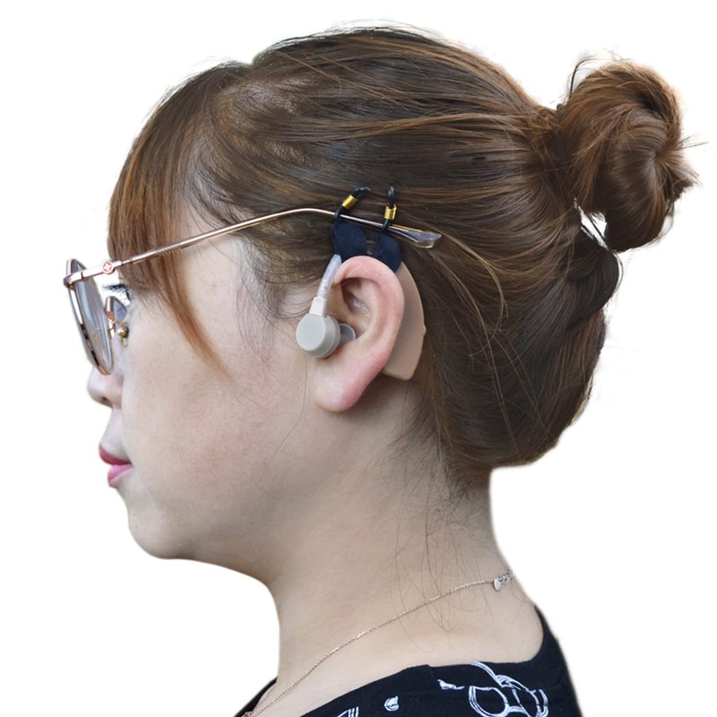 rainbowstar-Conectores de gafas para audífonos, soporte para audífonos antipérdida para