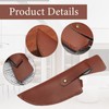 RGEVGER Leather Sheath, PU Leather Blade Protector With Snap Closure,