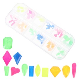 Healeved Nail Charms Rhinestones Set Compartment Ab Gems for Nail Art Crafts Unique Manicure Decorations and Fashion Accessories