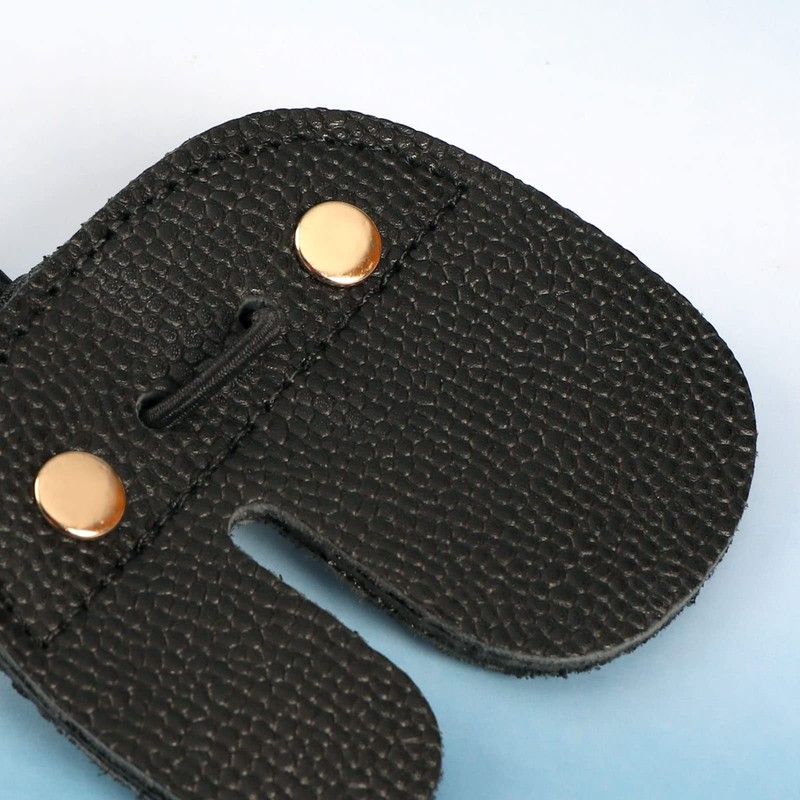 YINETTECH 2PCS Leather Archery Finger Tab Double Thickness Protective Guard