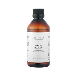 Brahmi Thailam 450 ml - Ayurvedic Oil to Promote Mental Clarity, Relaxation and Hair Care - Traditional Ayurveda Formula for Wellbeing and Balance - Art of Vedas Brahmi Taila