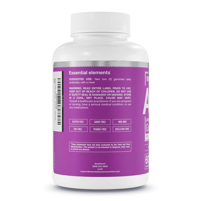 Essential Elements Apple Cider Vinegar Gummies from The Mother -