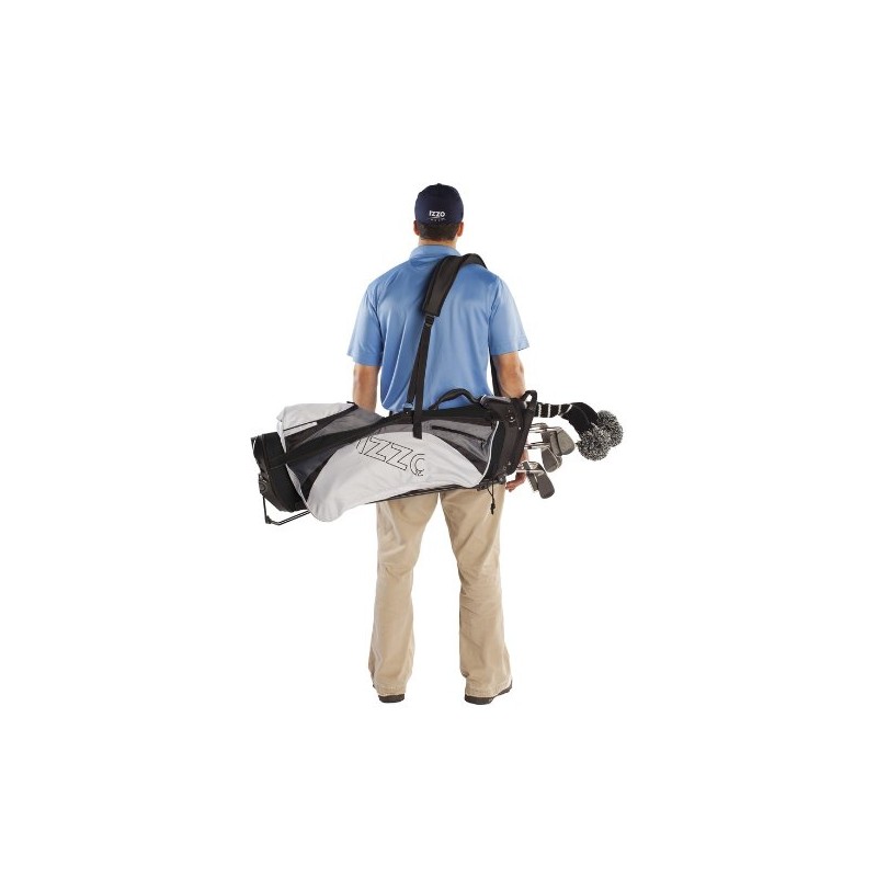 IZZO Golf Sidewinder Replacement Golf Bag Strap,Black