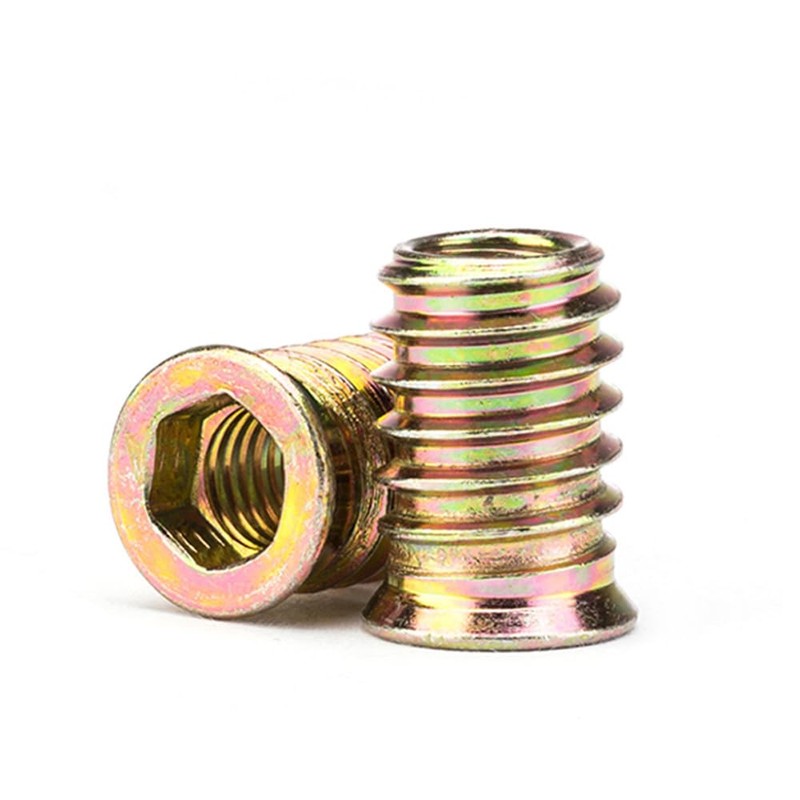 UtySty 10 Set M10 Threaded Inserts Nut with M8 Screw