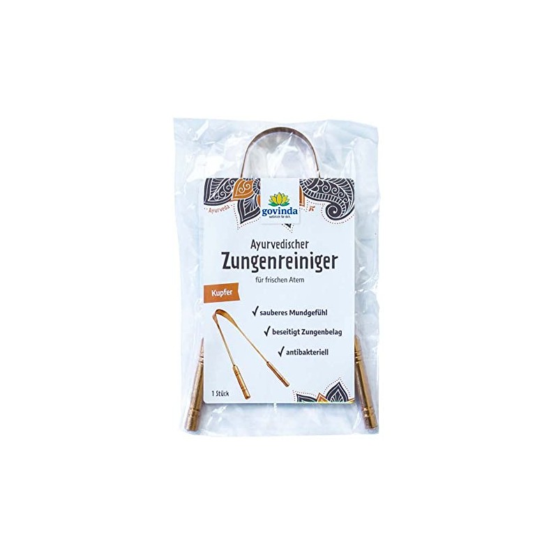 GOVINDA Zungenreiniger, Kupfer (2er Pack)