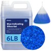 6LBS Silica Gel Desiccant Beads, Premium Blue Indicating Reusable Desiccant