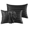 Stripe Satin Silk Pillowcase Pillow cover for Hair and Skin