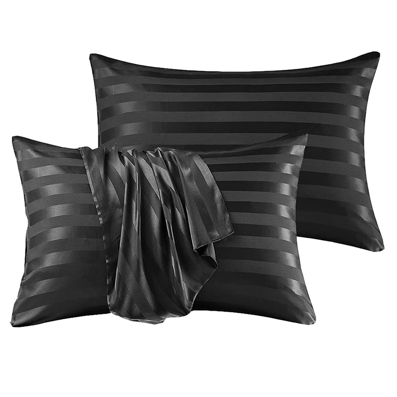 Stripe Satin Silk Pillowcase Pillow cover for Hair and Skin