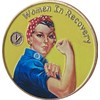5 Year Women in Recovery Medallion Color Rosie The Riveter