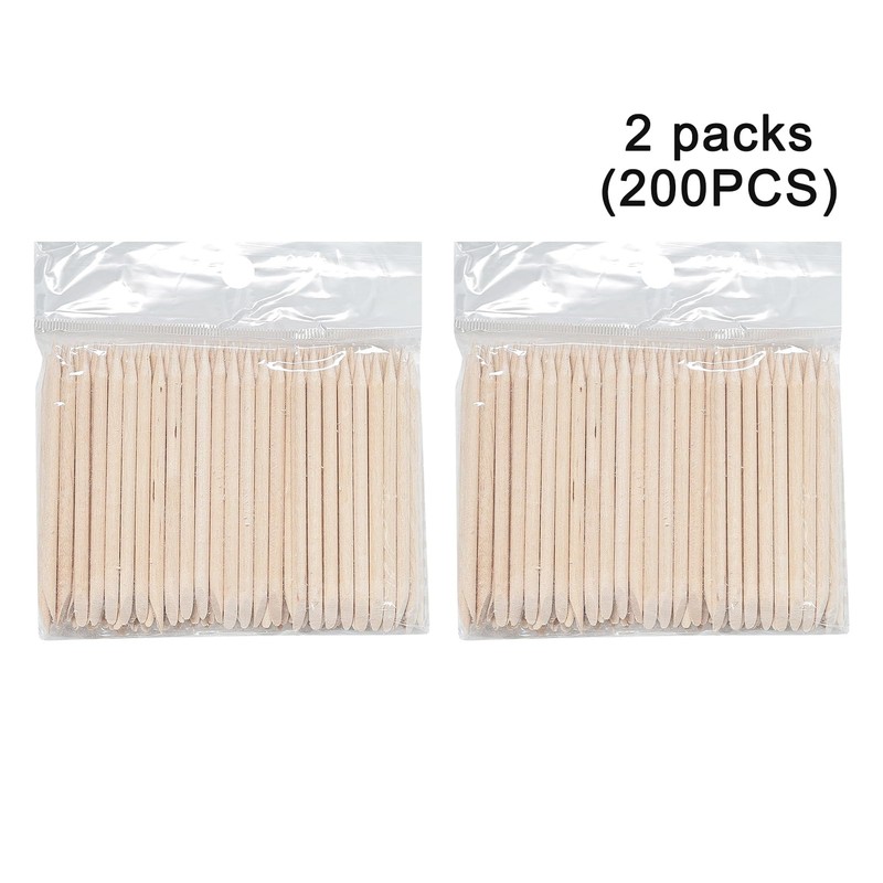 200PCS Orange Sticks for Nails,Cuticle Sticks and Orange Sticks, Cuticle