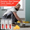 6 Pcs Tile Trowel Tools Set Include 3 Pcs Stainless